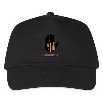 LA CRÉATIVITÉ À PORTÉE DE MAIN - Casquette de baseball Enfant - noir - Devant