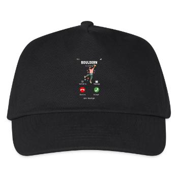 Bouldering is calling - Kids’ Baseball Cap - black - Front