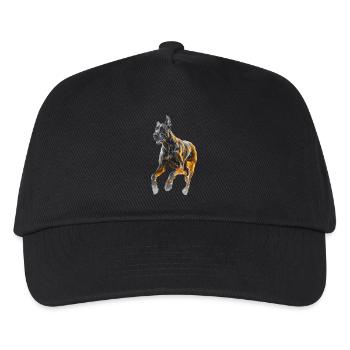 Deutsche Dogge - Kinder Basecap - Schwarz - Vorne