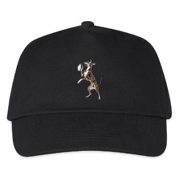 Italienischer Windspielhund - Kinder Basecap - Schwarz - Vorne