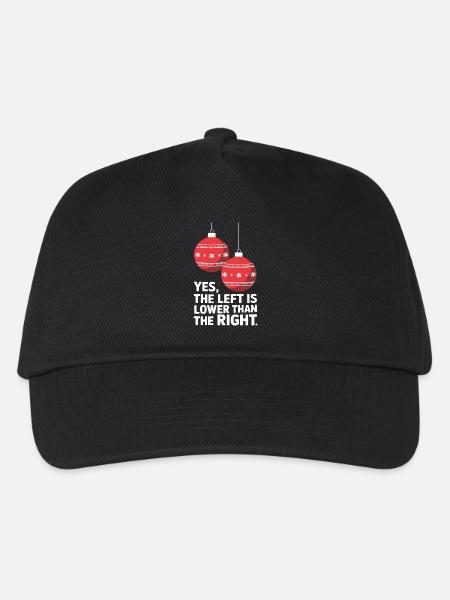 Funny Christmas Ornament Humor - Kids’ Baseball Cap - black