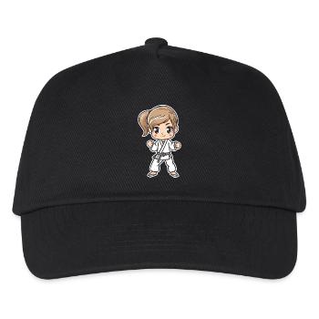 Karate Girl Comic - Kids’ Baseball Cap - black - Front