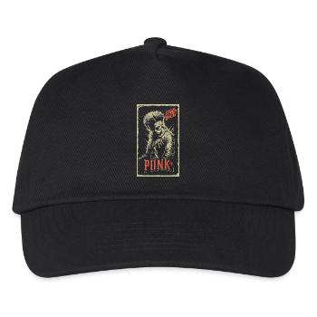 Punk - Kinder Basecap - Schwarz - Vorne