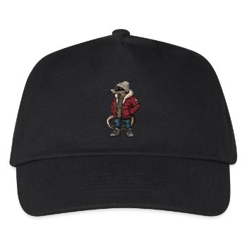 Snake Cobra Funny Winter - Kids’ Baseball Cap - black - Front
