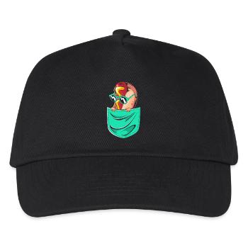 Hot Dog Snack - Kids’ Baseball Cap - black - Front