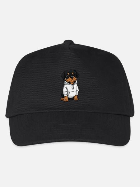 Rottweiler Hund Lustig - Kinder Basecap - Schwarz