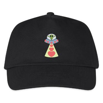 Space Love Alien Valentine - Kids’ Baseball Cap - black - Front