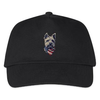 West Highland White - Kinder Basecap - Schwarz - Vorne