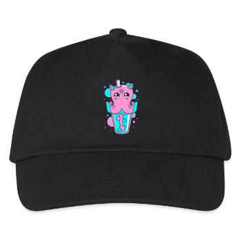 Pastell Gothic - Kinder Basecap - Schwarz - Vorne