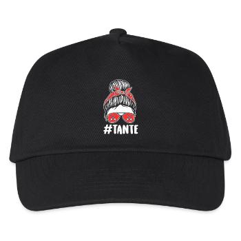Fechter Tante Fechten - Kinder Basecap - Schwarz - Vorne