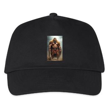 Héraclès, guerrier musclé en peau de lion, agrippant - Casquette de baseball Enfant - noir - Devant