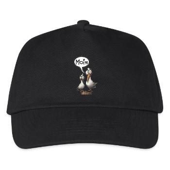 Seagull Seagulls Saying Moin Northern Germany - Kids’ Baseball Cap - black - Front