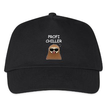 Profi Chiller Faultier - Kinder Basecap - Schwarz - Vorne