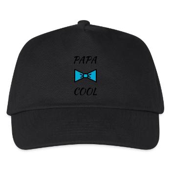DAD. FATHER'S DAY. HAPPY FATHER'S DAY. HAPPY BIRTHDAY. - Kids’ Baseball Cap - black - Front