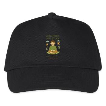 Grounded, Not Stuck - Kids’ Baseball Cap - black - Front