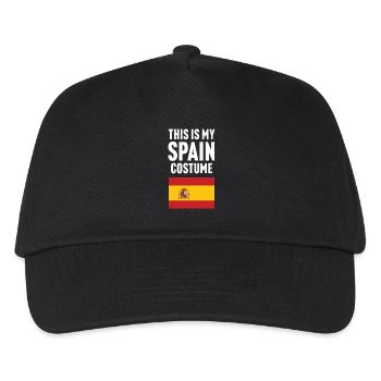 This my Spain costume - Kids’ Baseball Cap - black - Front