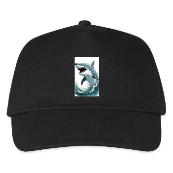 Shark | Great White Shark | Sea Creature | Fish - Kids’ Baseball Cap - black - Front