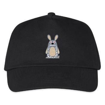 Crazy Rabbit - Kids’ Baseball Cap - black - Front