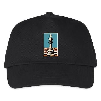 Échecs | Pièce d’échecs | Joueur d’échecs - Casquette de baseball Enfant - noir - Devant