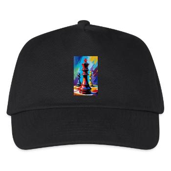 Échecs | Pièce d’échecs | Joueur d’échecs - Casquette de baseball Enfant - noir - Devant