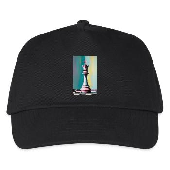 Échecs | Pièce d’échecs | Joueur d’échecs - Casquette de baseball Enfant - noir - Devant