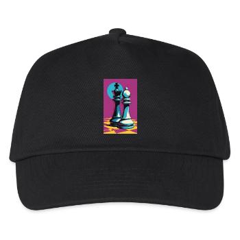 Échecs | Pièce d’échecs | Joueur d’échecs - Casquette de baseball Enfant - noir - Devant