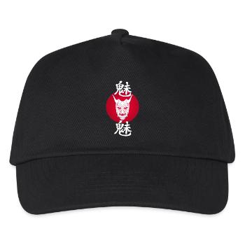 Weißer Dämon und Rote Sonne - Kinder Basecap - Schwarz - Vorne