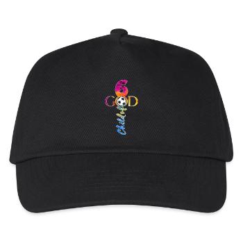GOD 6 YEARS JESUS FOOTBALL 6TH BIRTHDAY - Kids’ Baseball Cap - black - Front