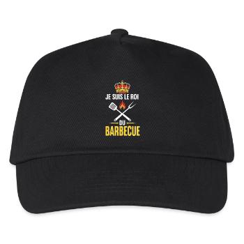 JE SUIS LE ROI du bbq - Casquette de baseball Enfant - noir - Devant