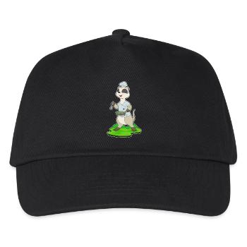 Erdmännchen Koch Pfanne Kochen - Kinder Basecap - Schwarz - Vorne