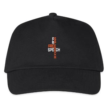 Free Speech Word Art Design - Kids’ Baseball Cap - black - Front