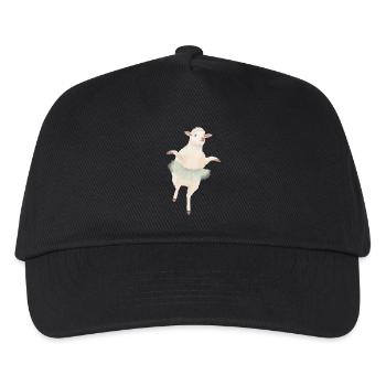 Ballerina Schaf - Kinder Basecap - Schwarz - Vorne