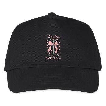Coquette esthétique noeud motif girly pastel - Casquette de baseball Enfant - noir - Devant