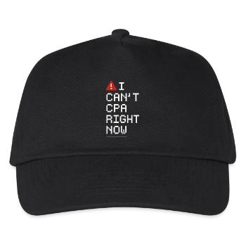 Accounting student cpa in training excel jokes - Kids’ Baseball Cap - black - Front