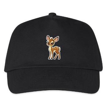 Reh - Kinder Basecap - Schwarz - Vorne