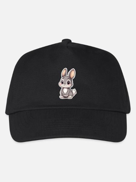 Hase - Kinder Basecap - Schwarz