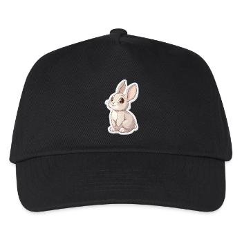 Hase - Kinder Basecap - Schwarz - Vorne