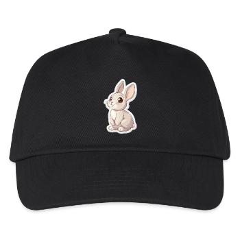 Hase - Kinder Basecap - Schwarz - Vorne