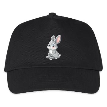Hase - Kinder Basecap - Schwarz - Vorne