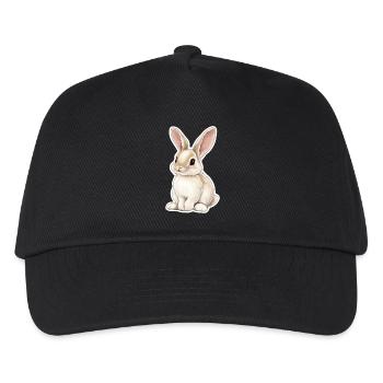 Hase - Kinder Basecap - Schwarz - Vorne