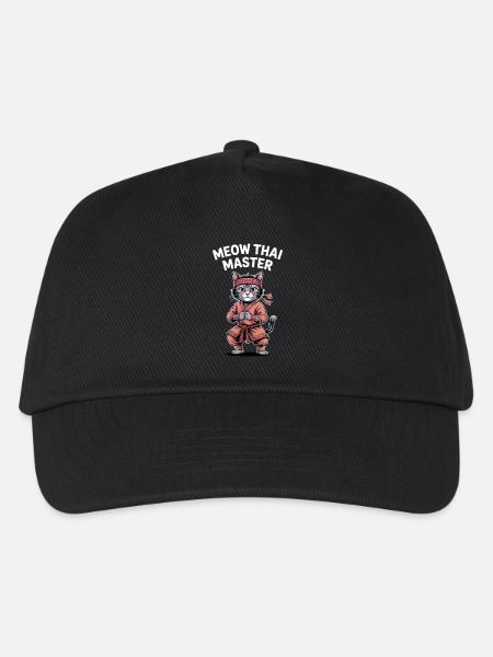 Meow Thai Meister - Kinder Basecap - Schwarz
