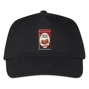 Ground Cinnamon Zimt Full Of Flavor - Kids’ Baseball Cap - black - Front