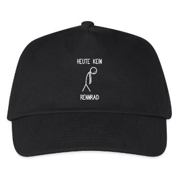 Today no road bike bike racing cyclist - Kids’ Baseball Cap - black - Front