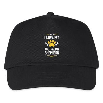 J’adore Aussie Shepherd - Casquette de baseball Enfant - noir - Devant