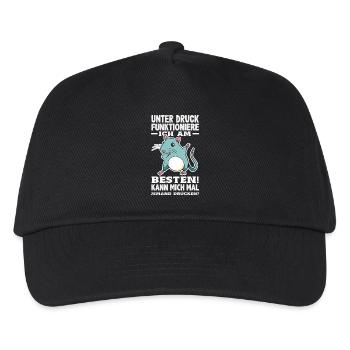 Je fonctionne mieux sous pression - Casquette de baseball Enfant - noir - Devant
