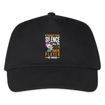 Saxofon - Kinder Basecap - Schwarz - Vorne