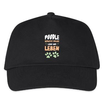 Pudel - Kinder Basecap - Schwarz - Vorne