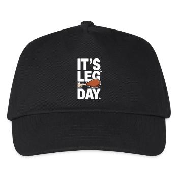 It's Leg Day Gym Cheat Day Bein Training Fitness - Kids’ Baseball Cap - black - Front