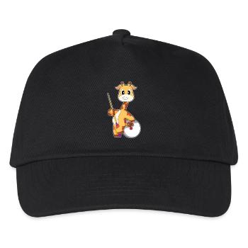 Giraffe Billiard Queue Sport - Kinder Basecap - Schwarz - Vorne