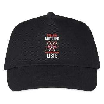 Santa Claus Christmas Time Naughty Christmas - Kids’ Baseball Cap - black - Front